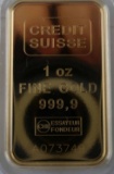 CREDIT SUISSE 1 OZ 999.9 FINE GOLD BAR