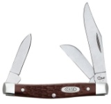 CASE KNIFE BROWN SYNTHETIC MEDIUM STOCKMAN