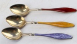 NORWEGIAN DEMITASSE STERLING SILVER SPOONS