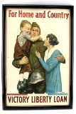 WWI US MILITARY POSTER BY ORR FOR HOME & COUNTRY