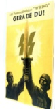 WWII GERMAN POSTER PROMOTING WAFFEN SS WIKING