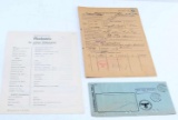 162366WWII GERMAN THIRD REICH LARGE DOCUMENT LOT