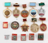 GROUP OF 14 SOVIET AND RUSSIAN MILITARY PINS