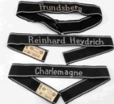 WWII GERMAN 3RD REICH NAZI SS CUFF TITLE LOT OF 3