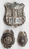 LOT OF 3 NEW YORK POLICE DEPARTMENT BADGES