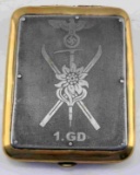 WWII GERMAN MOUNTAIN TROOPS CIGARETTE CASE