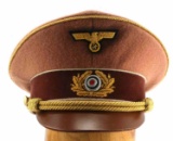 PRE WWII THIRD REICH GERMAN VISOR CAP REPLICA