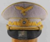 WWII GERMAN OFFICERS DRESS VISOR HAT CAP