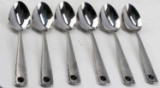 LOT OF 6 WWII WAFFEN SS HITLER SPOONS