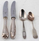 WWII GERMAN THIRD REICH SILVERWARE LOT OF 4