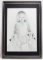 ORIGINAL GRAPHITE DRAWING OF YOUNG VICTORIAN GIRL