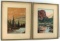 SIGNED 7IN BY 10IN LANDSCAPE PAINTINGS LOT OF 2
