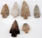 LOT OF 6 ARROWHEAD POINTS SOUTH EAST UNITED STATES