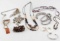 ETHNIC NATIVE SILVER STONE AND BEAD JEWELRY LOT