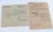 WWII GERMAN 3RD REICH WAFFEN SS DOCUMENT LOT OF 2