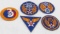 WWII US ARMY AIR FORCE PATCH LOT OF 5