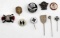 LOT OF TEN WWII GERMAN THIRD REICH PINS AND BADGES