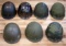 WWII US MILITARY M1 HELMET LINERS LOT OF 7
