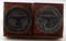 WWII GERMAN 3RD REICH SET OF 2 RUBBER HAND STAMPS
