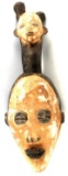 AFRICAN YORUBA CARVED WOODEN MASK DBL FIGURE