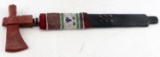 163REPRODUCTION NATIVE CATLINITE AND WOOD PIPE