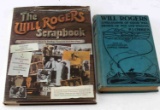 WILL ROGERS MEMORIAM SCRAPBOOK AND BIO LOT OF TWO