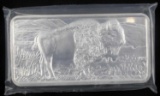 10 OZ .999 FINE SILVER BUFFALO BAR INGOT