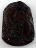 DRAGON THEMED CARVED ASIAN PENDANT