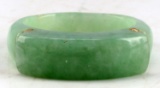 CELADON GREEN JADE RING W 14KT ACCENTS