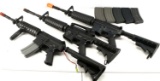 TACTICAL AIRSOFT RIFLE AND MAGAZINE LOT OF 9