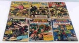 LOT OF 6 DC COMICS SILVER AGE OUR ARMY AT WAR 12C