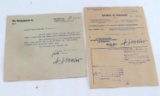WWII GERMAN 3RD REICH WAFFEN SS DOCUMENT LOT OF 2