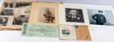 WWII GERMAN 3RD REICH SIGNED PHOTO AND PAPER LOT
