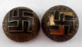 WWII GERMAN 3RD REICH NAZI LARGE JACKET BUTTONS 2