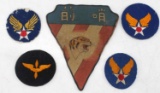 WWII US ARMY AIR FORCE FLYING TIGERS PATCH LOT 5