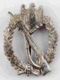 WWII GERMAN INFANTRY ASSAULT BADGE HOLLOW BACK