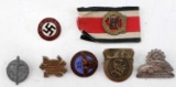 WWII GERMAN THIRD REICH PIN AND BADGE LOT OF 7