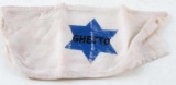 WWII GERMAN 3RD REICH STAR OF DAVID GHETTO ARMBAND