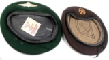 LOT OF 2 BERETS GERMAN ARMY & INDIAN ARMY ENGINEER