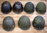 WWII US MILITARY M1 HELMET LINERS LOT OF 7