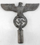 WWII THIRD REICH GERMAN NSDAP ALUMINUM TOP POLE
