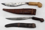 WWII PHILIPPINES HANDMADE BOLO KNIFE LOT 2