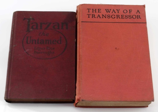 LOT OF 2 BOOKS TARZAN & WAY OF THE TRANSGRESSOR