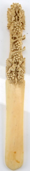 VICTORIAN IVORY GRAPEVINE IVORY PAGE TURNER