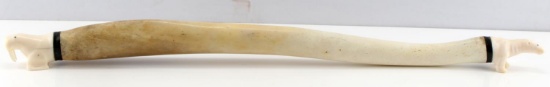 NATIVE ARTIST SIGNED WALRUS OOSIK BACULUM CARVING