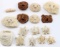 ASSORTED CARVED FOSSILIZED BONE SHARDS