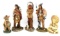 GROUP OF SIX NATIVE AMERICAN INDIAN FIGURINES