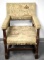 ANTIQUE RENAISSANCE REVIVAL UPHOLSTERED CHAIR