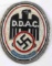 WWII GERMAN THIRD REICH DDAC AUTOMOBILE BADGE