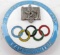 GERMAN 3RD REICH 1936 OLYMPICS ENAMELED BADGE